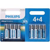 Baterie Philips LR6E8B/10 Ultra Alkalické AA 8ks