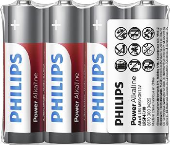 Baterie Philips LR6P4F/10 Power Alkalcká AA 4ks