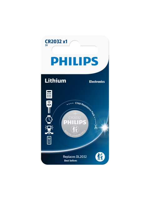 Batterie Philips CR2032/01B lithiová 3.0V knoflíková