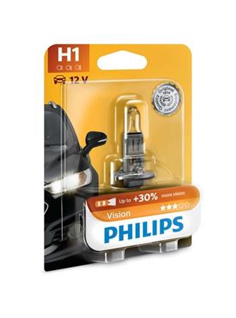 Autožárovka H1 Philips 12258PRB1, Vision H1,1 ks v balení - poškozený obal