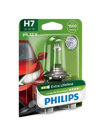 Autožárovka H7 Philips 12972LLECOB1, LongLife EcoVision, 1 ks v balení