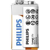 Baterie Philips 6F22L1F/10 LongLife 9V 1-foil w/ sticker