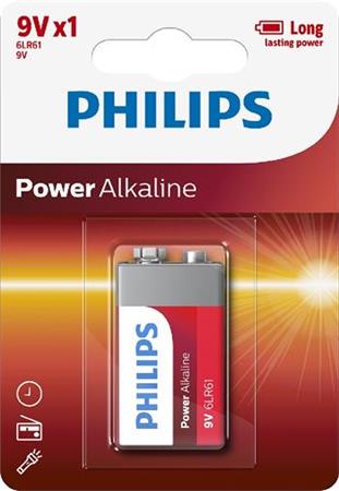 Baterie Philips 6LR61P1B/10 Power Alkaline 9V 1-blister