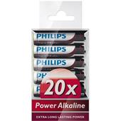 Baterie Philips LR03P20T/10 Power Alkalické AAA 20ks