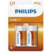 Baterie Philips R14L2B/10 LongLife C 2ks