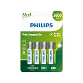 Baterie Philips R6B4B260/10 nabíjecí AA 2600 mAh 4ks