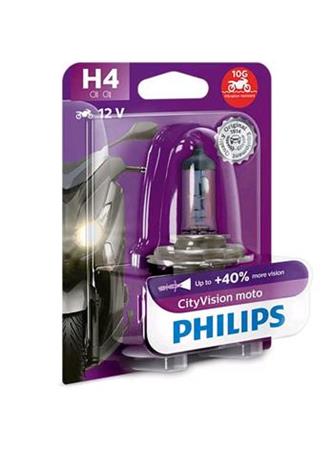 Motožárovka H4 Philips 12342CTVBW, CityVision Moto, 1ks v balení