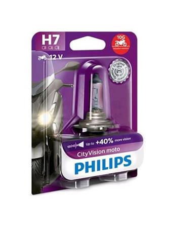 Motožárovka H7 Philips 12972CTVBW, CityVision Moto, balení 1ks