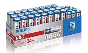 Baterie Philips LR036G36W/10 Power Alkalická 24 ks AA & 12 ks AAA