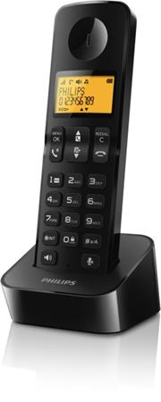 Bezdrátový telefon Philips D2601B/53 černý