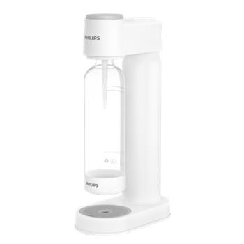 Výrobník sodové vody Philips ADD4901WH/10, bílá, nastavitelná úroveň sycení, GoZero