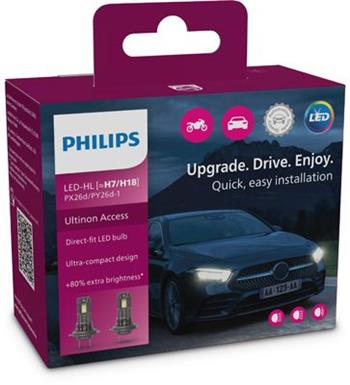 Philips autožárovka LED H7/H18 11972 12V U2500 CX 2ks v balení