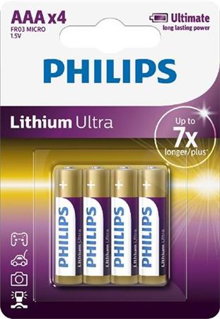Baterie Philips FR03LB4A/10 Lithiová Ultra AAA 4ks