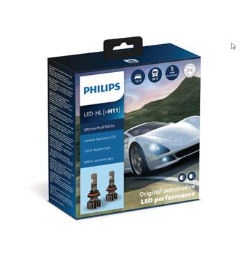 LED autožárovka Philips 11362U91X2, Ultinon Pro9100 2ks v balení