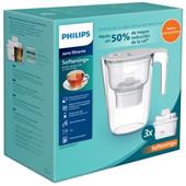 Philips filtrační konvice AWP2943WHT, 2,6l, Micro X-Clean Softening+, s časovačem, bílá, 3x filtr