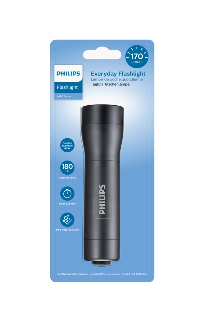 Svítilna Philips SFL4001T/10, černá, vzdálenost paprsků 180m